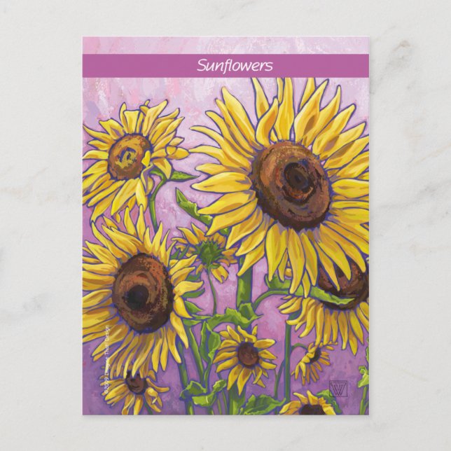 Postal Sunflower (Anverso)