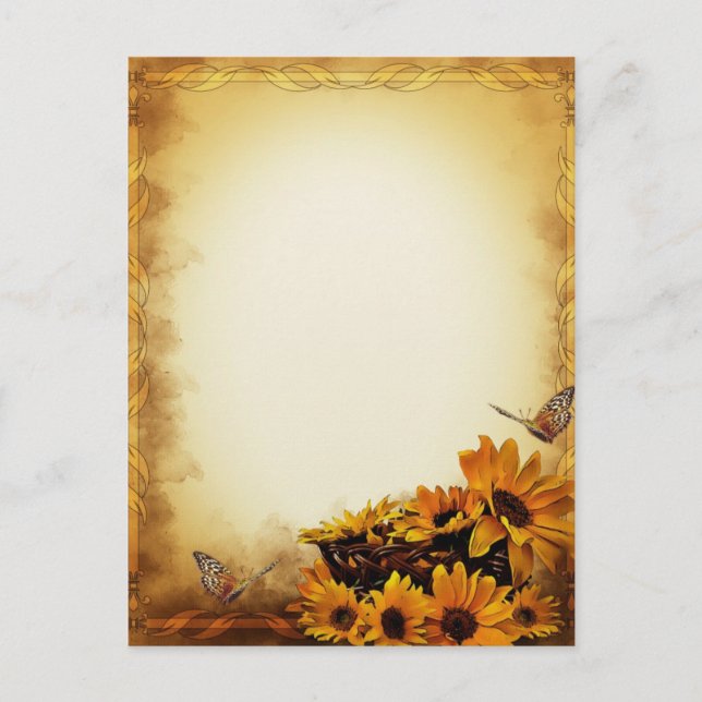 Postal Sunflower (Anverso)