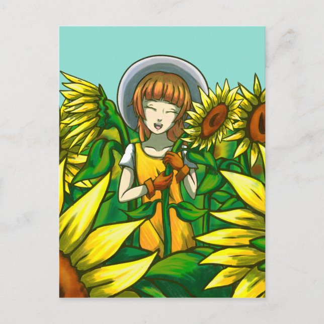 Postal Sunflower (Anverso)