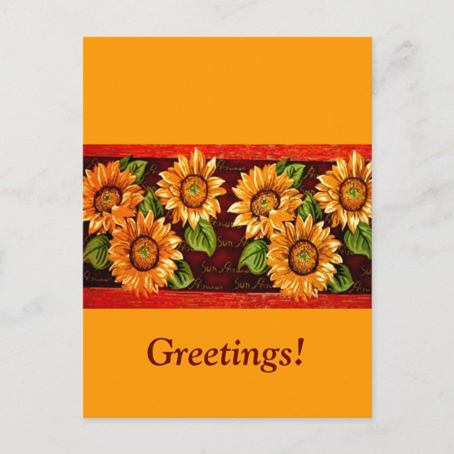 Postal Sunflower (Anverso)