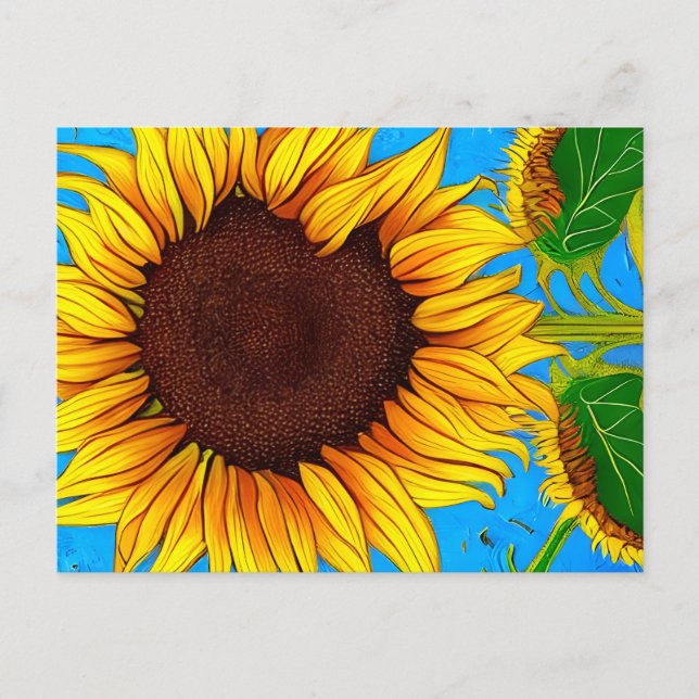 Postal Sunflower (Anverso)