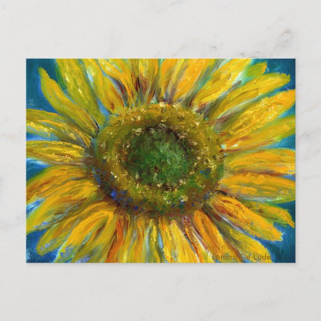 Postal Sunflower Bella Artes (Anverso)