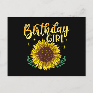 Postal Sunflower Birthday Girl Party Family Matching