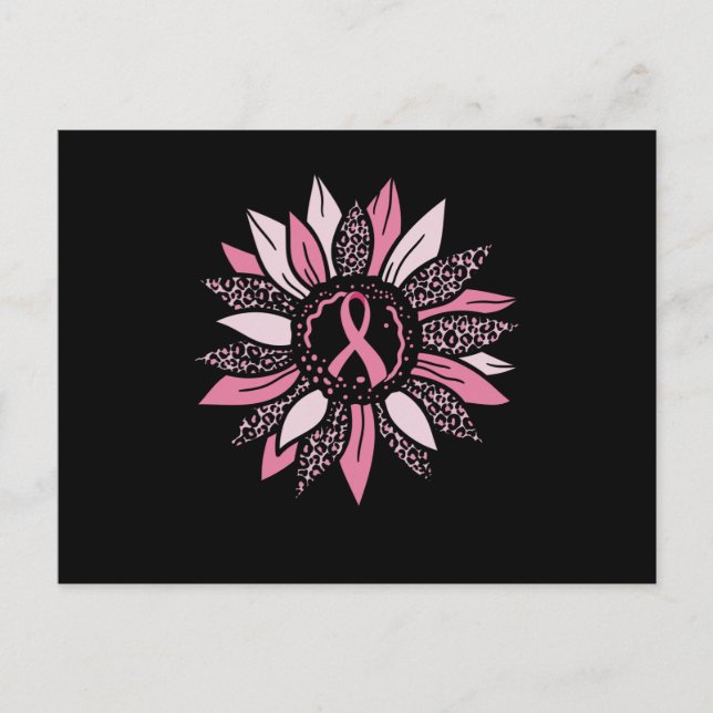 Postal Sunflower Family Matching Breast Cancer Awareness (Anverso)
