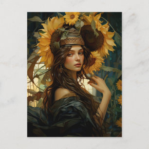 Postal Sunflower Maiden Deluxe Style