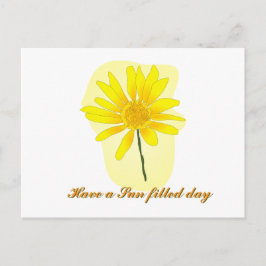 Postal Sunflower Post card