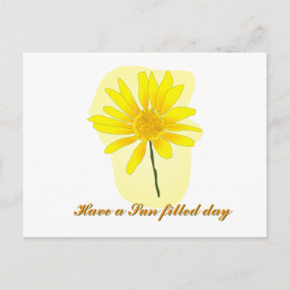 Postal Sunflower Post card