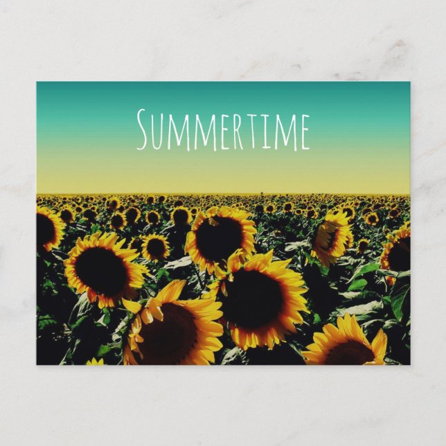 Postal Sunflower Summertime (Anverso)