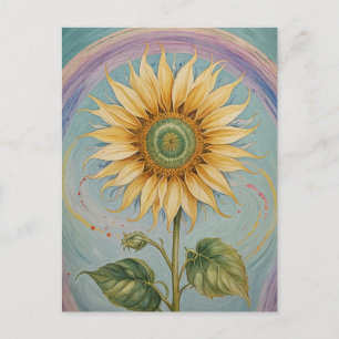 Postal Sunflower Whimsy