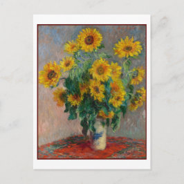 Postal Sunflowers Claude Monet Bella Artes Still Life