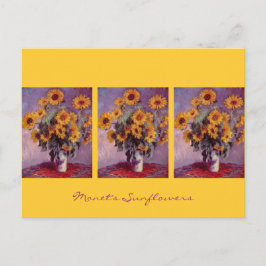 Postal Sunflowers de Claude Monet