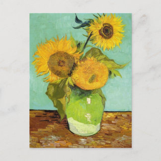 Postal Sunflowers de Van Gogh