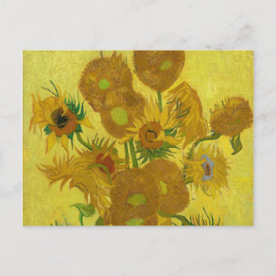 Postal Sunflowers de Van Gogh Painting Art