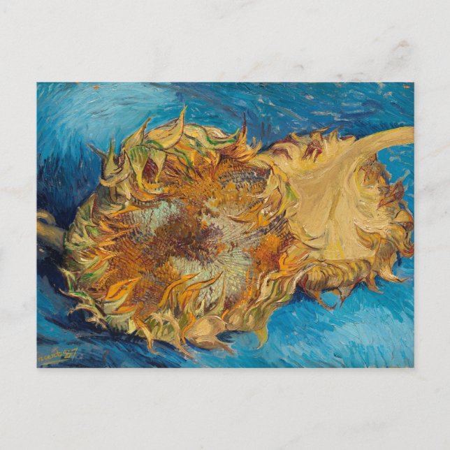 Postal Sunflowers de Van Gogh Painting Art (Anverso)