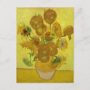 Postal Sunflowers de Van Gogh Painting Art