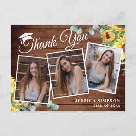 Postal Sunflowers Eucalyptus 3 Fotografía Graduada Gracia