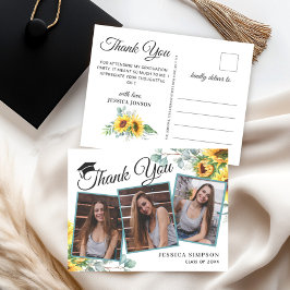 Postal Sunflowers Eucalyptus 3 Fotografía Graduada Gracia