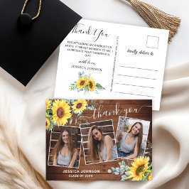 Postal Sunflowers Eucalyptus 3 Fotografía Graduada Gracia