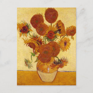Postal Sunflowers in a Vase (F454) Van Gogh Bella Artes