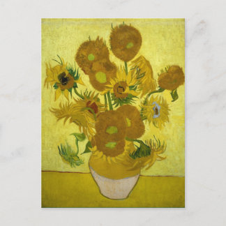 Postal Sunflowers in a Vase (F458) Van Gogh Bella Artes