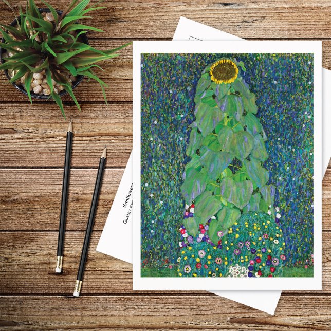 Postal Sunflowers in Garden Gustav Klimt (Subido por el creador)