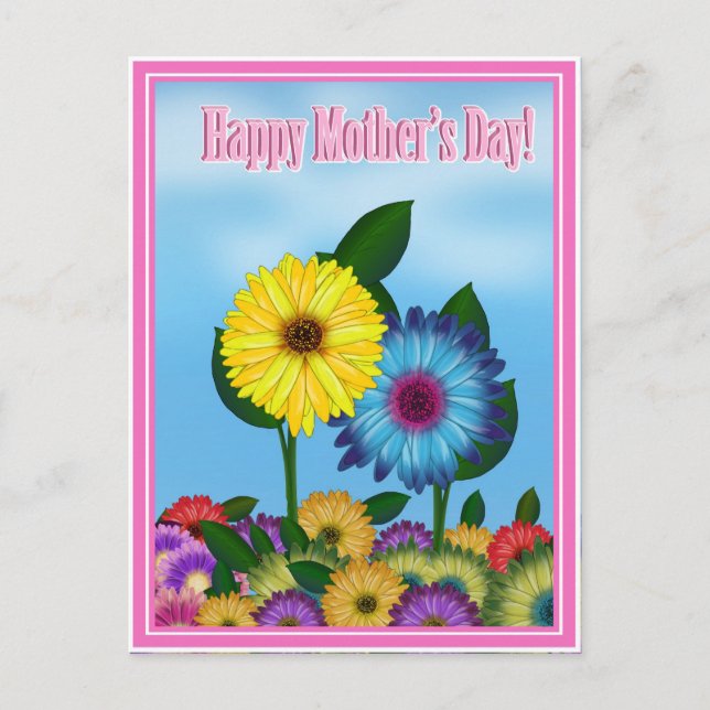 Postal Sunflowers para Mamá en el Día de la Madre (Anverso)