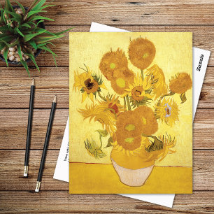 Postal Sunflowers Quince Yellow Vincent van Gogh