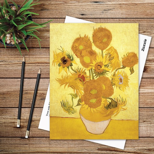 Postal Sunflowers Quince Yellow Vincent van Gogh (Subido por el creador)