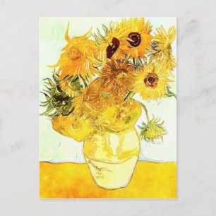 Postal Sunflowers - Van Gogh Postcard