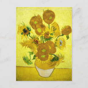 Postal Sunflowers Vincent van Gogh