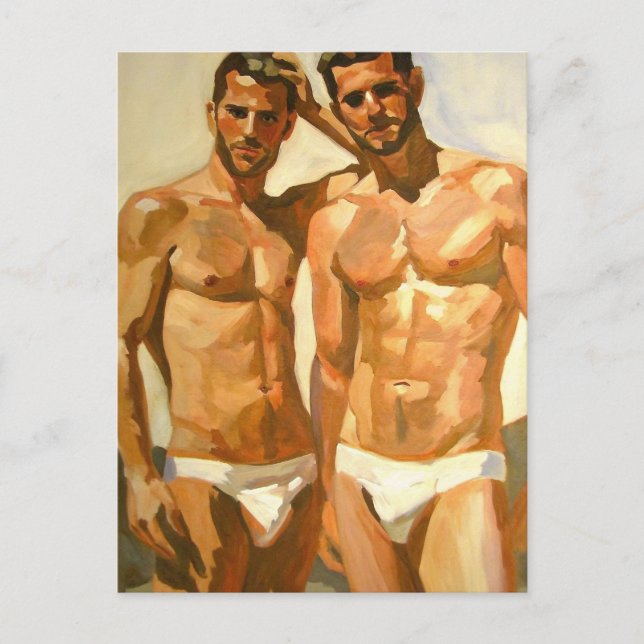 Postal Sunlit Figures: Bold Study in Sensation (Anverso)