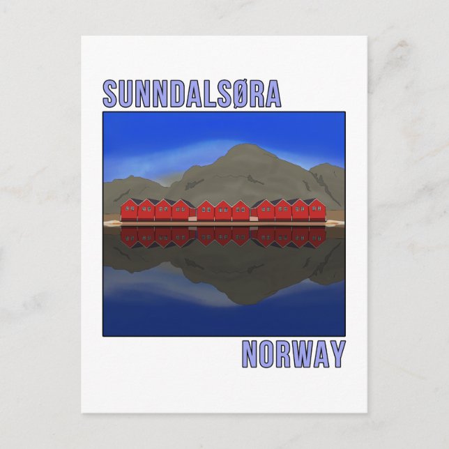 Postal Sunndalsora Noruega Escandinavia (Anverso)