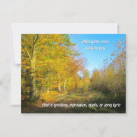 Sunny Autumn Forest - Personalizado