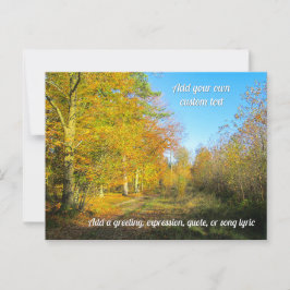 Postal Sunny Autumn Forest - Personalizado