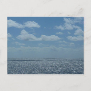 Postal Sunny Caribbean Sea Blue Ocean