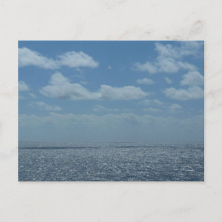 Postal Sunny Caribbean Sea Blue Ocean