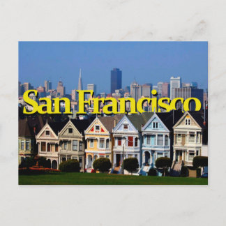 Postal Sunny San Francisco con San Francisco en el cielo