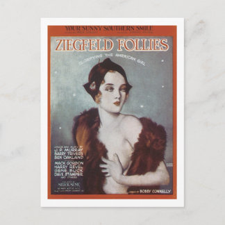 Postal Sunny Southern Smile Ziegfeld Follies Songbook