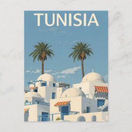 Postal Sunny Tunisia Coastal View