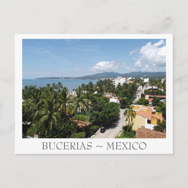 Postal Sunny View Bucerias Riviera Nayarit Postcard (Anverso)