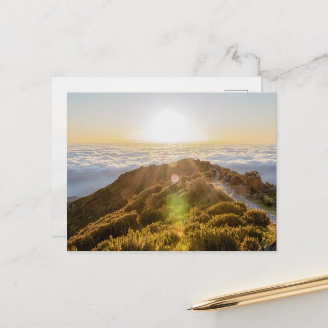 Postal Sunrise Above the Clouds in Madeira, Pico Ruivo (Anverso/Reverso In Situ)