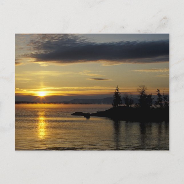 Postal Sunrise at Moosehead Lake (Anverso)