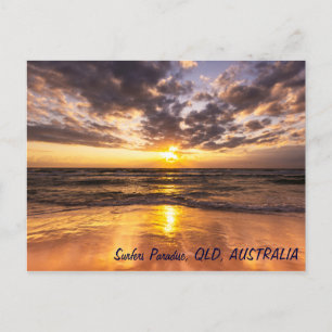 Postal Sunrise at Surfers Paradise Postcard