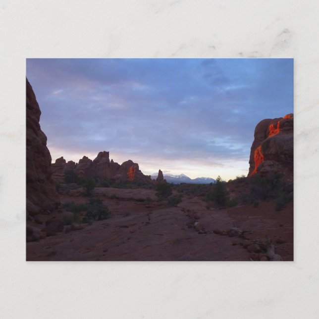 Postal Sunrise at the Windows Trail in Arches (Anverso)