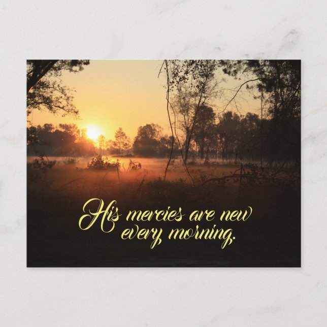 Postal Sunrise Bible Verse (Anverso)