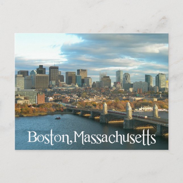 Postal Sunrise Boston Massachusetts Skyline - Estados Uni (Anverso)