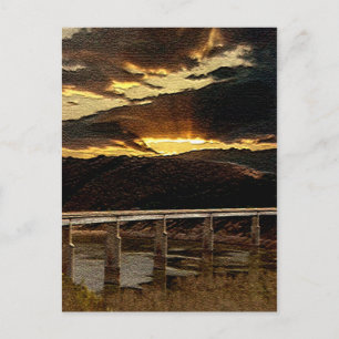 Postal Sunrise de California Bridge