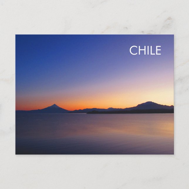 Postal Sunrise de Chile Lake District (Anverso)