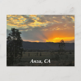Postal Sunrise In Anza, CA Postcard