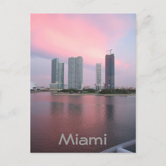 Postal Sunrise in Miami (Anverso)